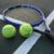 tennis racket and balls